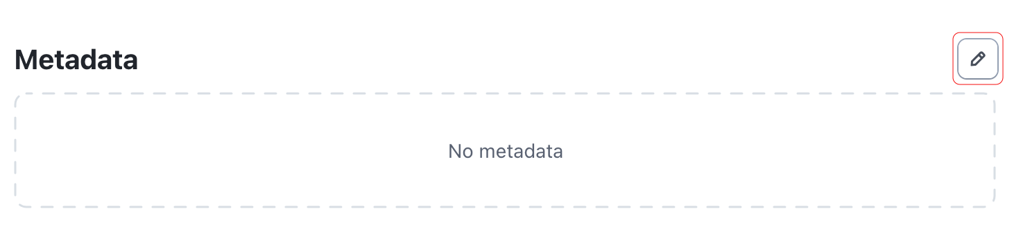 Screenshot showing metadata edit icon